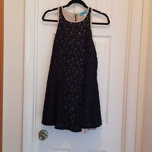 Francesca' Collection Black Lace Dress